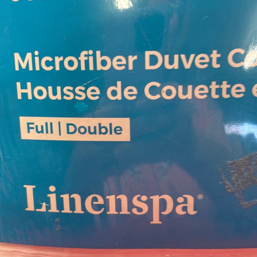 Linenspa Microfiber Duvet Cover Set White Full/Double - Picture 3 of 3